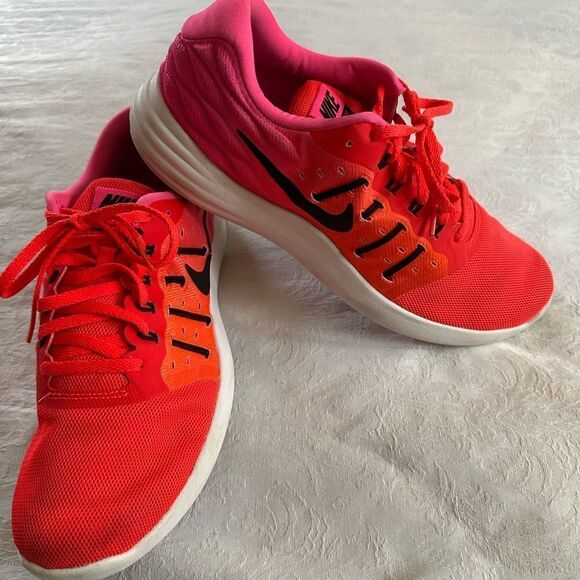 Nike Lunarstelos Sneaker 2016 Pink Orange Women’s Size 9.5 - Picture 3 of 12